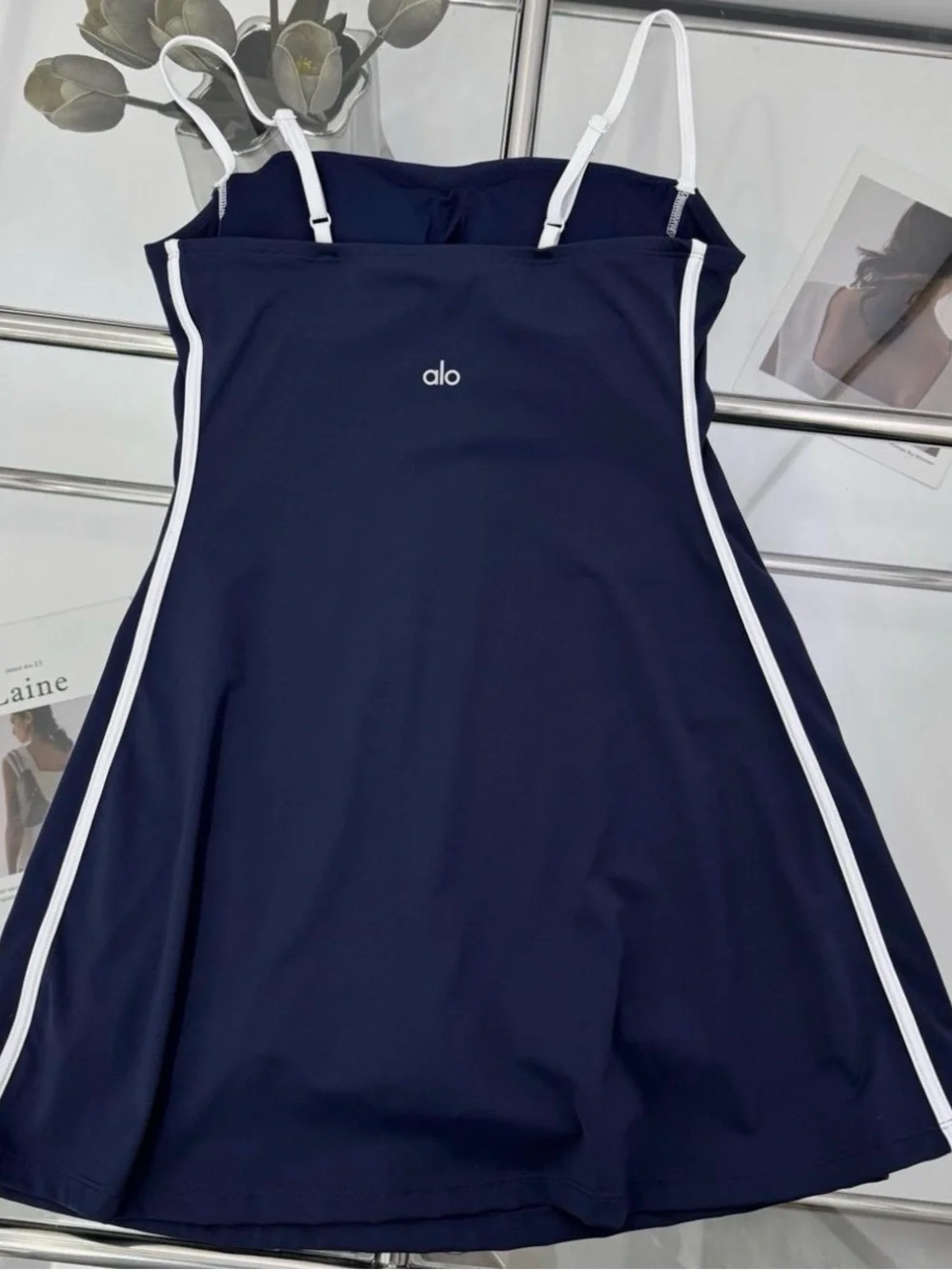 Alo yoga Streamline Dress in Navy Blue